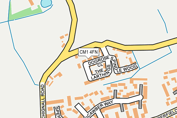 CM1 4FN map - OS OpenMap – Local (Ordnance Survey)