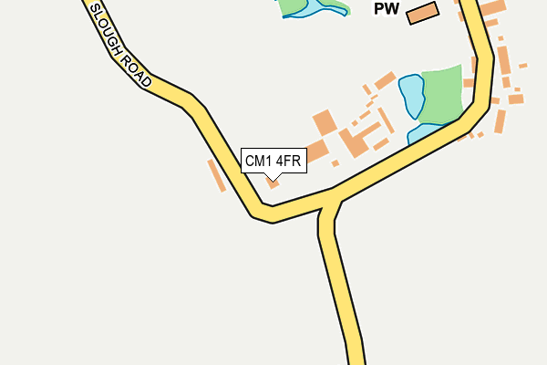CM1 4FR map - OS OpenMap – Local (Ordnance Survey)