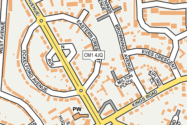 CM1 4JQ map - OS OpenMap – Local (Ordnance Survey)