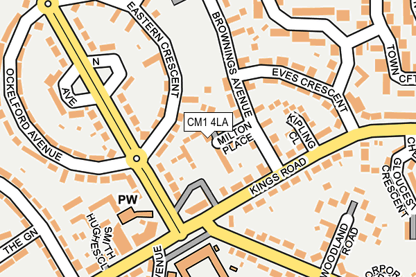 CM1 4LA map - OS OpenMap – Local (Ordnance Survey)