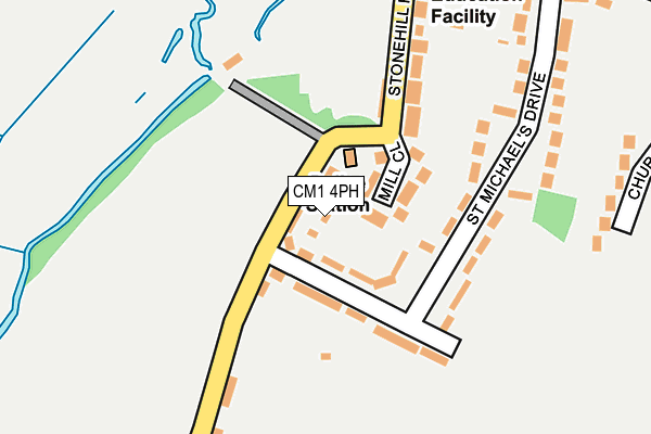 CM1 4PH map - OS OpenMap – Local (Ordnance Survey)