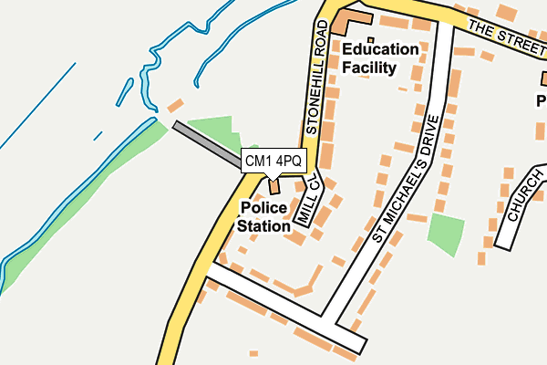 CM1 4PQ map - OS OpenMap – Local (Ordnance Survey)