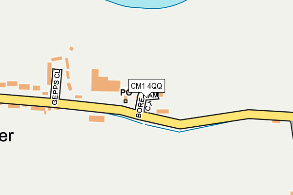CM1 4QQ map - OS OpenMap – Local (Ordnance Survey)
