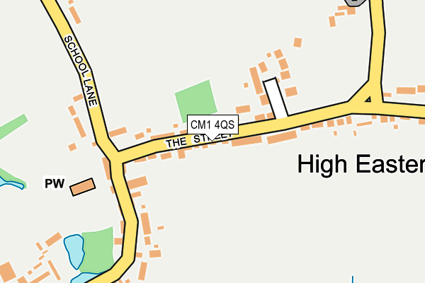 CM1 4QS map - OS OpenMap – Local (Ordnance Survey)