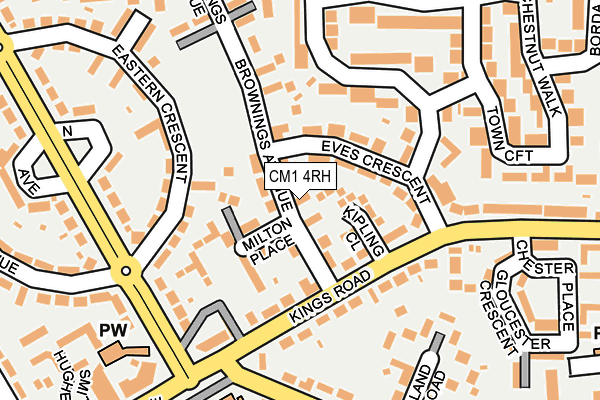 CM1 4RH map - OS OpenMap – Local (Ordnance Survey)