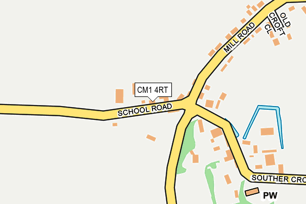 CM1 4RT map - OS OpenMap – Local (Ordnance Survey)