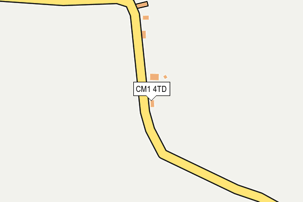 CM1 4TD map - OS OpenMap – Local (Ordnance Survey)