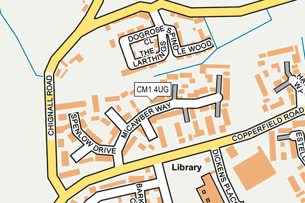 CM1 4UG map - OS OpenMap – Local (Ordnance Survey)