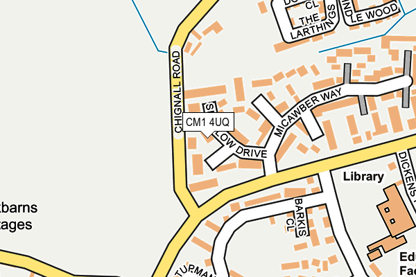 CM1 4UQ map - OS OpenMap – Local (Ordnance Survey)