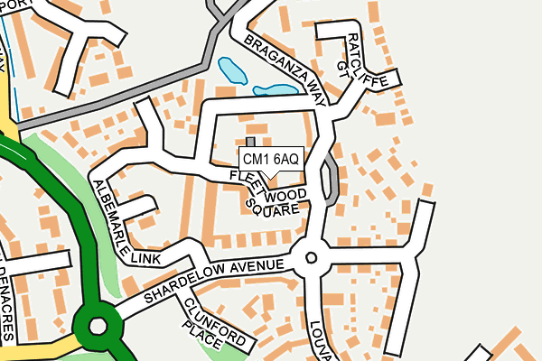 CM1 6AQ map - OS OpenMap – Local (Ordnance Survey)