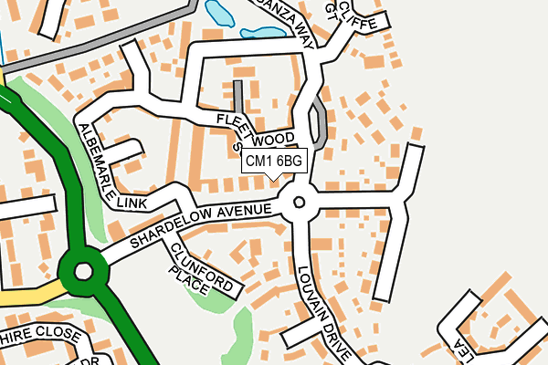 CM1 6BG map - OS OpenMap – Local (Ordnance Survey)