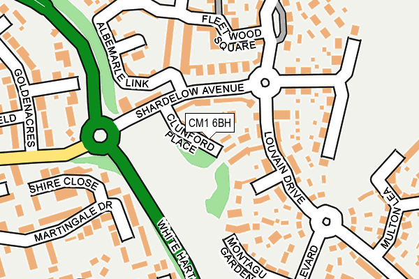 CM1 6BH map - OS OpenMap – Local (Ordnance Survey)