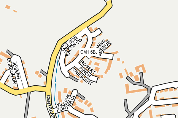CM1 6BJ map - OS OpenMap – Local (Ordnance Survey)