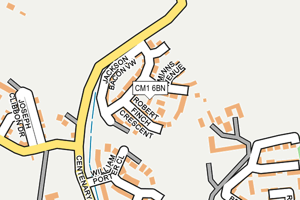CM1 6BN map - OS OpenMap – Local (Ordnance Survey)