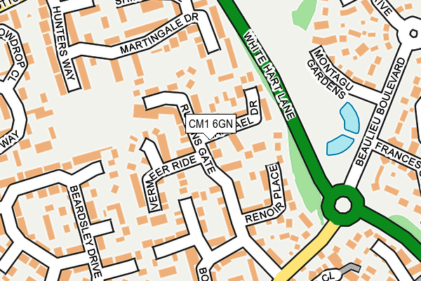 CM1 6GN map - OS OpenMap – Local (Ordnance Survey)