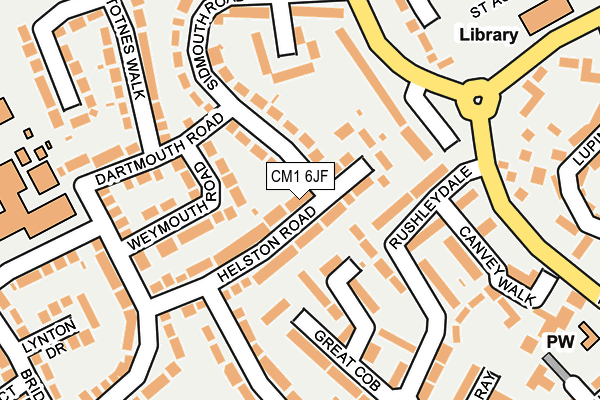 CM1 6JF map - OS OpenMap – Local (Ordnance Survey)