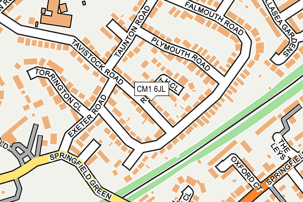 CM1 6JL map - OS OpenMap – Local (Ordnance Survey)