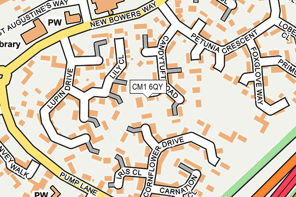 CM1 6QY map - OS OpenMap – Local (Ordnance Survey)
