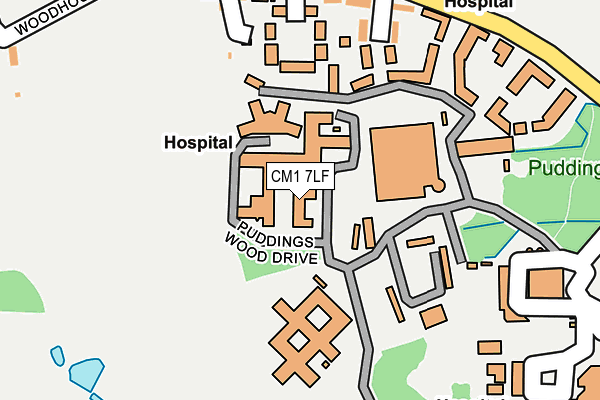 CM1 7LF map - OS OpenMap – Local (Ordnance Survey)