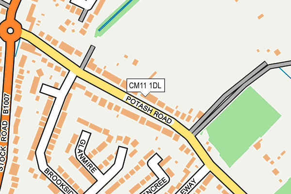 CM11 1DL map - OS OpenMap – Local (Ordnance Survey)