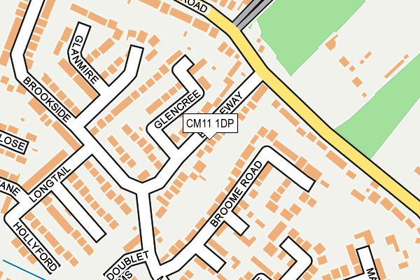 CM11 1DP map - OS OpenMap – Local (Ordnance Survey)