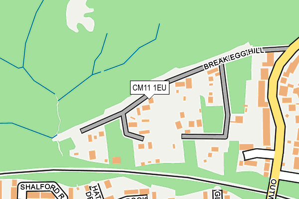CM11 1EU map - OS OpenMap – Local (Ordnance Survey)