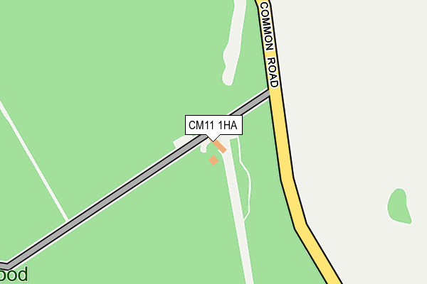 CM11 1HA map - OS OpenMap – Local (Ordnance Survey)