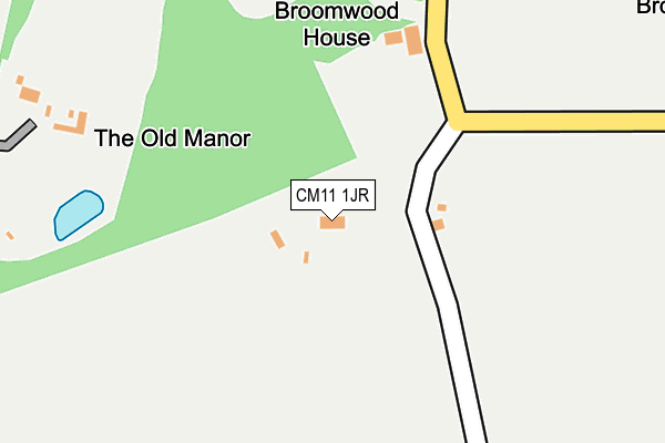 CM11 1JR map - OS OpenMap – Local (Ordnance Survey)