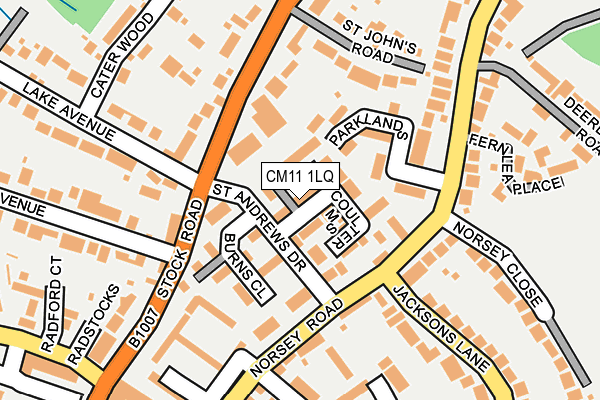 CM11 1LQ map - OS OpenMap – Local (Ordnance Survey)