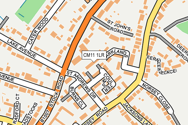 CM11 1LR map - OS OpenMap – Local (Ordnance Survey)