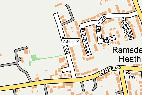 Map of RHS ESSEX LTD at local scale