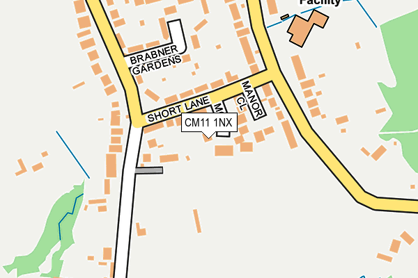 CM11 1NX map - OS OpenMap – Local (Ordnance Survey)