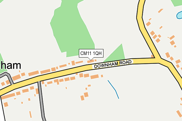 CM11 1QH map - OS OpenMap – Local (Ordnance Survey)