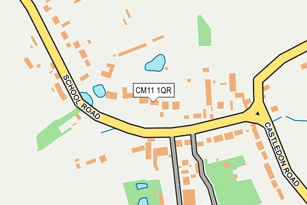 CM11 1QR map - OS OpenMap – Local (Ordnance Survey)