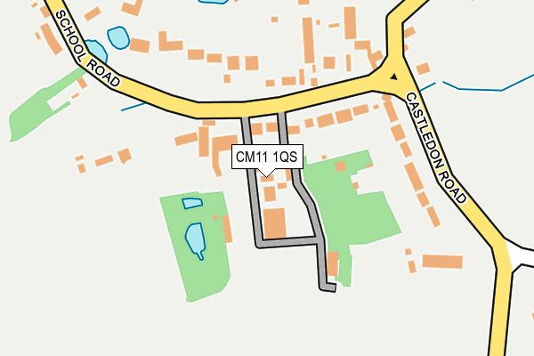 CM11 1QS map - OS OpenMap – Local (Ordnance Survey)