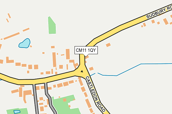CM11 1QY map - OS OpenMap – Local (Ordnance Survey)