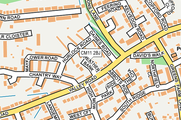 CM11 2BJ map - OS OpenMap – Local (Ordnance Survey)