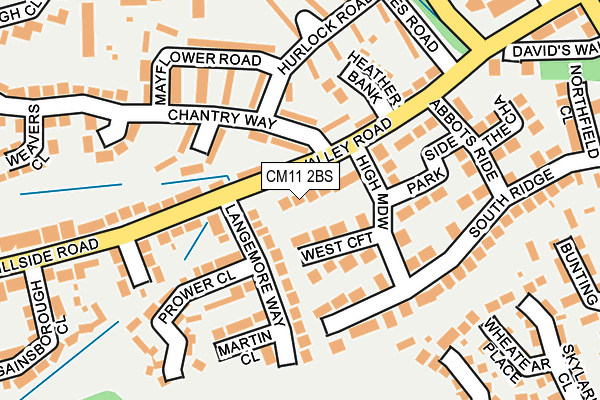 CM11 2BS map - OS OpenMap – Local (Ordnance Survey)