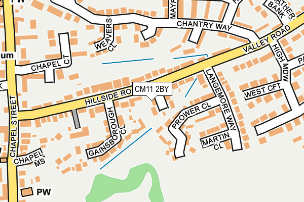 CM11 2BY map - OS OpenMap – Local (Ordnance Survey)