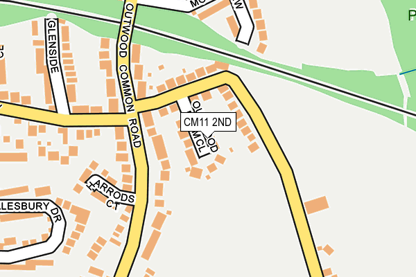 CM11 2ND map - OS OpenMap – Local (Ordnance Survey)