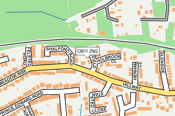 CM11 2NQ map - OS OpenMap – Local (Ordnance Survey)