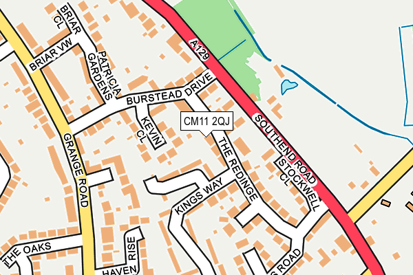 CM11 2QJ map - OS OpenMap – Local (Ordnance Survey)
