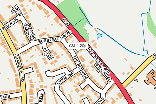 CM11 2QL map - OS OpenMap – Local (Ordnance Survey)