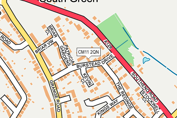 CM11 2QN map - OS OpenMap – Local (Ordnance Survey)