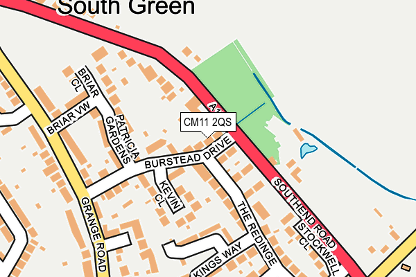 CM11 2QS map - OS OpenMap – Local (Ordnance Survey)