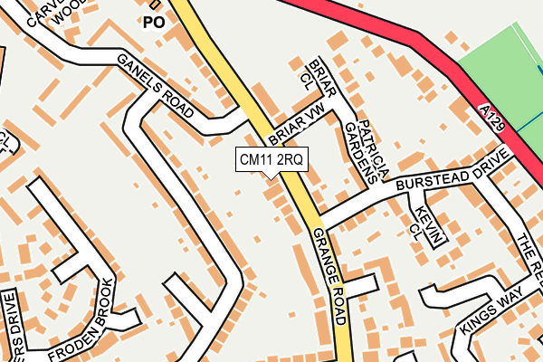 CM11 2RQ map - OS OpenMap – Local (Ordnance Survey)