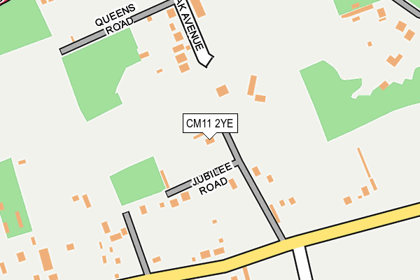 CM11 2YE map - OS OpenMap – Local (Ordnance Survey)