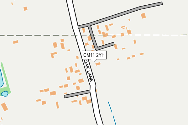 CM11 2YH map - OS OpenMap – Local (Ordnance Survey)