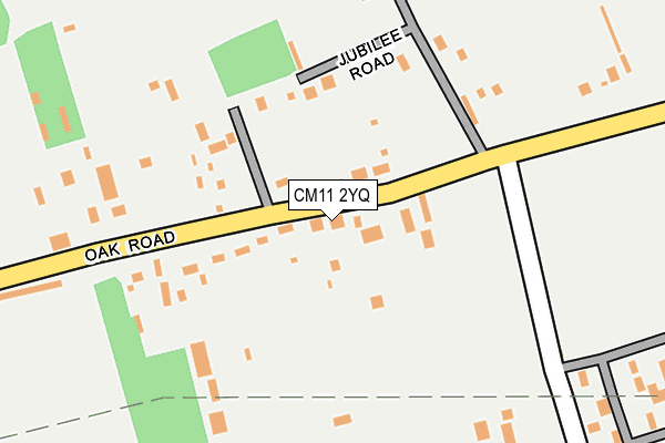 CM11 2YQ map - OS OpenMap – Local (Ordnance Survey)