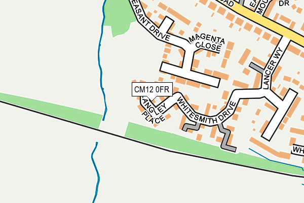 CM12 0FR map - OS OpenMap – Local (Ordnance Survey)